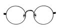 Front view of round eyeglasses Royalty Free Stock Photo