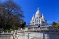 Sacre Coeur, blue skies Royalty Free Stock Photo