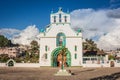 San Bautista church in San Juan Chamula market, Chiapas, Mexico. Royalty Free Stock Photo