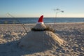 Front view Santa Snowman