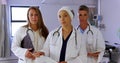 Female doctors standing in the ward 4k