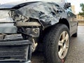 Front View of Severely Damaged Car Royalty Free Stock Photo