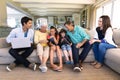 Family spending time together at home Royalty Free Stock Photo