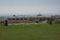 Front View of Skeet Shooting Ranges Royalty Free Stock Photo