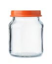 Small empty glass jar with lid Royalty Free Stock Photo