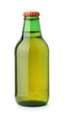 Front view of small glass beer bottle Royalty Free Stock Photo