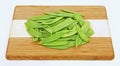 Front View Snow Peas Royalty Free Stock Photo