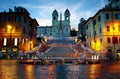 Front view of Spanish stairs Royalty Free Stock Photo