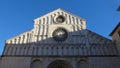 front view of St. Anastasia Cathedral in Zadar, Croatia Royalty Free Stock Photo
