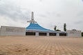 The front view of St. Paul`s Catholic Cathedral Abidjan Ivory Coast. Royalty Free Stock Photo