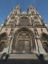 Front view of St. Peter and St Paul church in the Belgian city o Royalty Free Stock Photo
