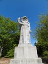 Front View of Statue of Radegast (Pagan God) in Be Royalty Free Stock Photo