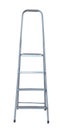 Front view of steel folding stepladder Royalty Free Stock Photo