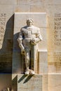Statue to Oliver Cromwell in the Reformation Wall on Geneva Royalty Free Stock Photo