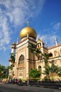 Front view of Sultan Mosque, Singapore 2 Royalty Free Stock Photo