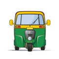 Front view of three wheeler