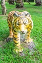 Front view tiger statue