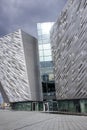Front view of Titanic Belfast museum