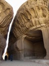 Madain Saleh, archaeological site with Nabatean tombs in Saudi Arabia KSA Royalty Free Stock Photo