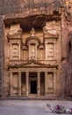 Front view of the Treasury of Petra
