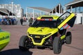 Front view of the UTV Arcane in the technical verifications of the vehicles of the Dakar 2025 Royalty Free Stock Photo