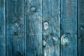 Front View of Vertical Patterned Indigo Blue Weathered Wooden Plank Texture Royalty Free Stock Photo