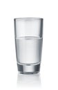 Front view of vodka shots glass