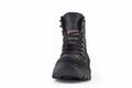 Front view of Warm leather boot Royalty Free Stock Photo