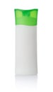 Front view of white blank plastic shampoo bottle Royalty Free Stock Photo