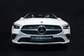 Front view of white Mercedes-Benz CLA 200 Shooting Brake at IAA 2019 Royalty Free Stock Photo