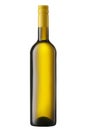 Front view white wine blank bottle isolated on white background Royalty Free Stock Photo