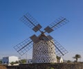 Front view of a windmill in Lajares Fuerteventura Las Palmas Can