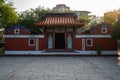 Front view of Wufei five concubines taoist temple in Tainan Taiwan Royalty Free Stock Photo