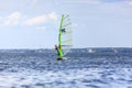 Front view of young windsurfer Royalty Free Stock Photo