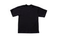 Front views on boys black t-shirt isolated on white background. Mockup for design close up Royalty Free Stock Photo