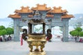 In front of wenwu temple at sun moon lake Royalty Free Stock Photo