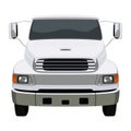 Front white truck