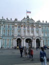 Front of The Winter Palace of Saint Petersburg.