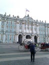 Front of The Winter Palace of Saint Petersburg.