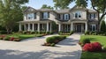 Front Yard Of Upscale Suburban House