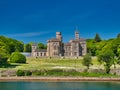 The frontage of the category A listed building Lews Castle in Stornoway on Isle of Lewis in the Outer Hebrides, Scotland, UK. Royalty Free Stock Photo