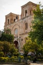 The Frontage of Cathedral of the Immaculate Conception in Cuenca, Ecuador