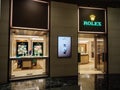 Frontage of a Rolex luxury watch boutique in Singapore, Southeast Asia