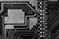 Black circuit board with big areas black Royalty Free Stock Photo