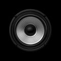 Frontal image audio speaker Royalty Free Stock Photo