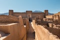 View of an adobe castle Rayen, Iran Royalty Free Stock Photo