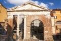 Frontal view of the ancient Porticus of Octavia Portico di Otta