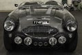 Frontal view of a Austin Healey 100F old car. Switzerland Royalty Free Stock Photo