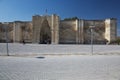 Frontal view of the caravanserai in Sultan Han