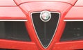 Red modern Alfa Romeo sports car front detail